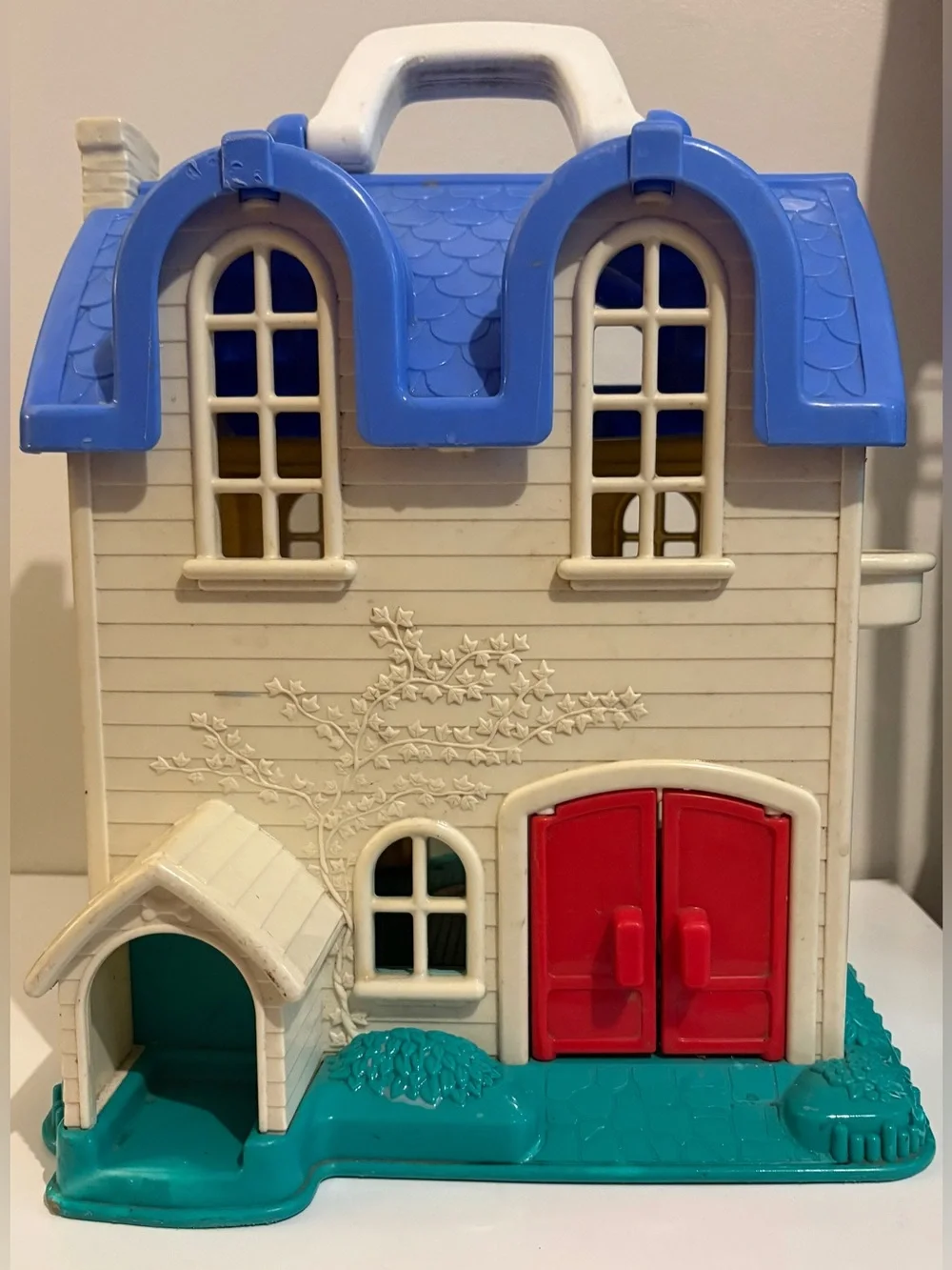 Vintage Fisher Price Little People Fold-Out Doll House #2511 Home Sweet Home toy